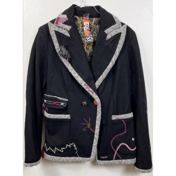 Abrigo Largo Desigual Para Mujer - Diseño Único, Estampado Colorido, Abrigo De Invierno Elegante